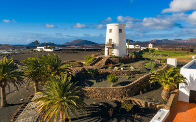 Obraz premium Molino de Yaiza, Lanzarote, Canary Islands, Spain