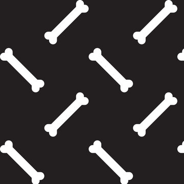 Bone forn food seamless pattern background