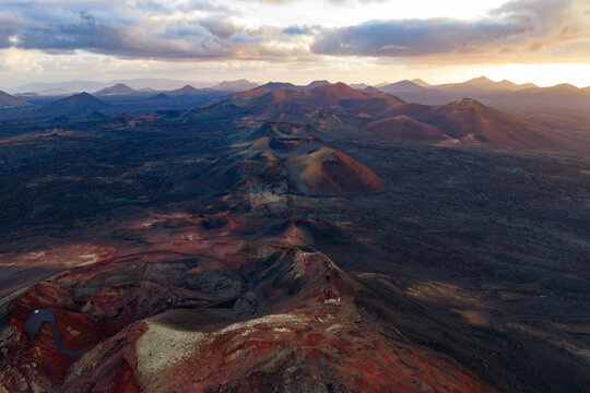 Volcanic Landscape of Lanzarote, Canary Islands, Spain