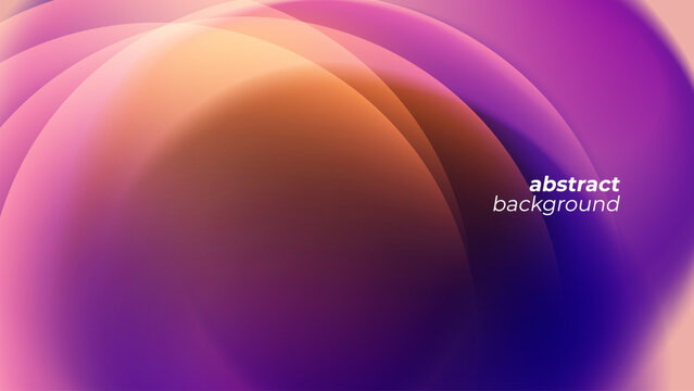 Abstract Background with bright blurred round shapes. Bright color gradients for creative graphic design. Vector illustration.
