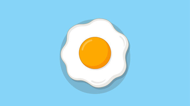 A kawaii popcorn bucket with a face sits on a table with a fried egg on a plate