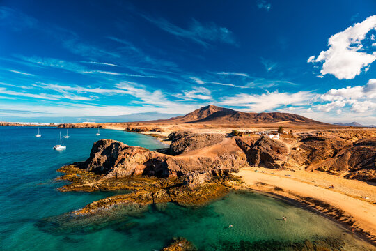 Playa de Papagayo, Lanzarote, Canary Islands, Spain