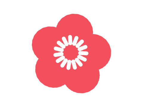 梅の花　イラスト