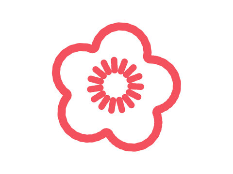 梅の花　イラスト