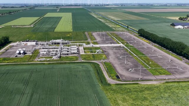 Old gas fields in Groningen Netherlands are being decommissioned
