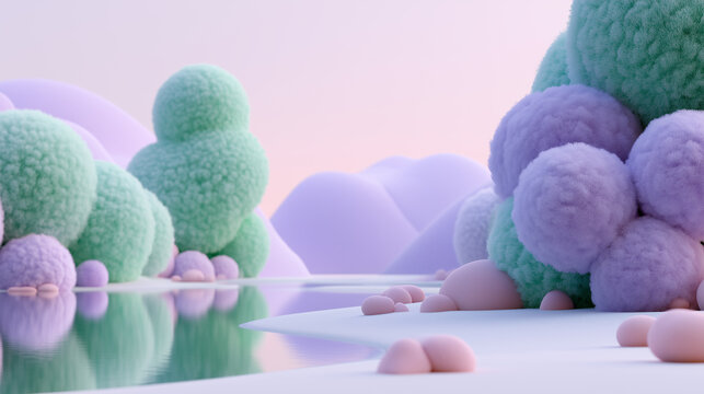 easter eggs on a blue background