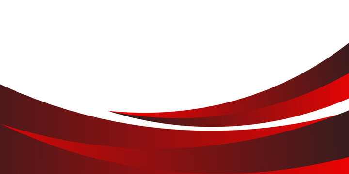Abstract white background with dynamic dark red and maroon curved waves geometric overlapping sharp shapes vector illustration.