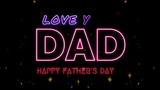 Send a Happy Father's Day with heartfelt text and vibrant animation