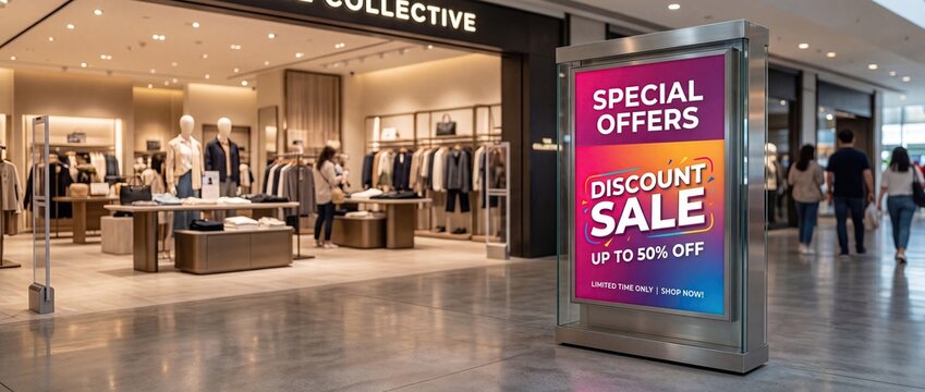 Special Discount Sale Offer Sign Display