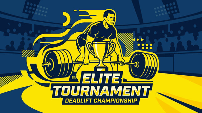 Elite Deadlift Championship Tournament Graphic Design Awaits