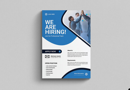 We Are Hiring Flyer Template