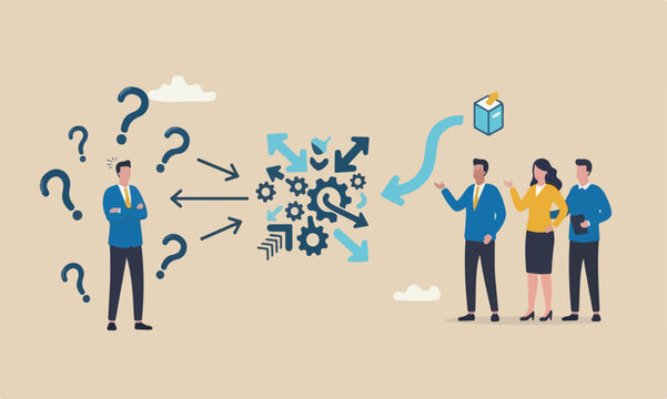 Customer pain,meeting teams together beige or cream color, with two frustrated user or customer with multiple arrows pointing to problem points