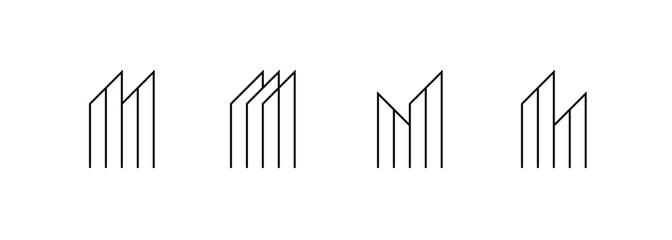 Obraz premium Real estate, building, architecture, property, skyscrapers, structure, construction and planning symbol. 