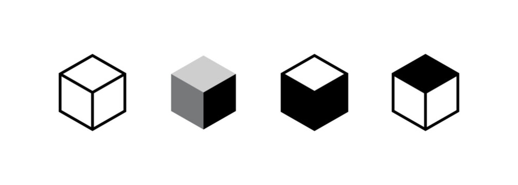 Construct logo design. 3d geometric vector symbol for construction, planning and structure.