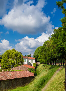 Lucca city walls near San Frediano Bulwark