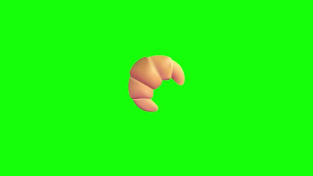 Model Animated on Green Screen Chroma Key Background