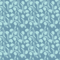 Fototapeta premium Beautiful abstract floral seamless pattern. Vector illustration 
