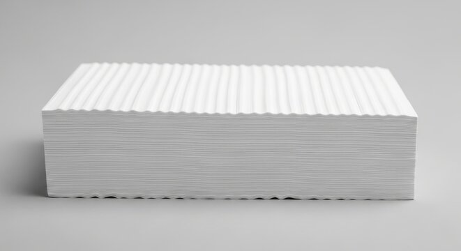 Stack of white index cards, blank paper sheets