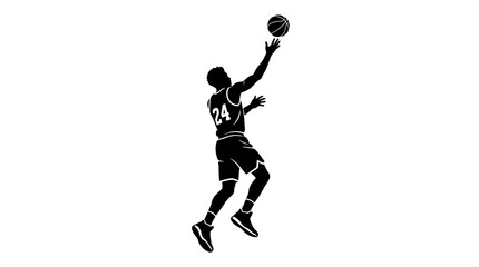 Basketball Player Silhouette Dunking © Child
