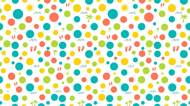 Summer sale vector illustration with colorful pool balls and fun graphics