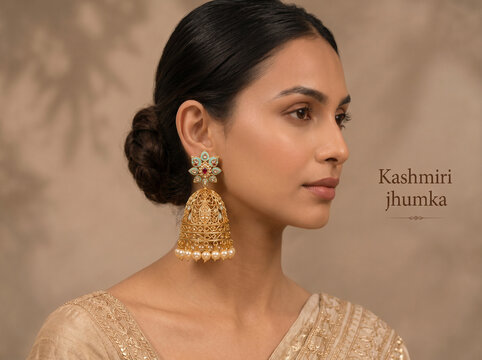 Young Famle Fashion Jewellery Model