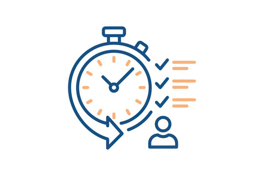 Time Management and Productivity Icon