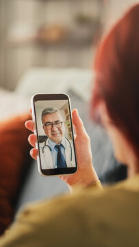 Telemedicine video call between doctor and patient