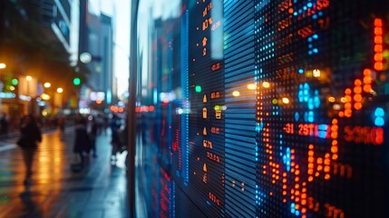 Obraz premium Understanding economic trends via stock market graphs for strategic investment choices