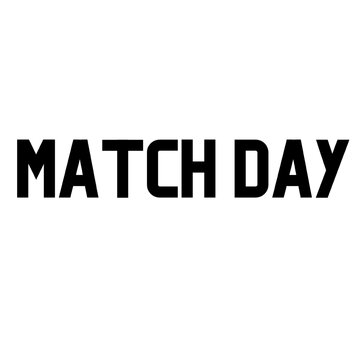 Vector Text Illustration of Match Day.