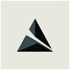 Fototapeta premium Geometric shapes triangle design element.