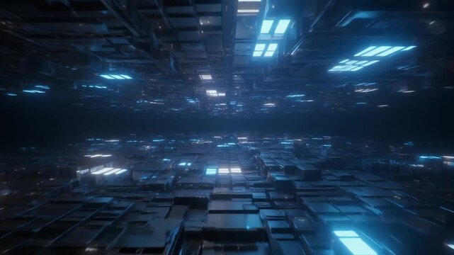 Network landscape grids map dark computer terrain plains. Minimal structural frameworks array white digital matrices. Clean graphic canvas layers loop abstract vector curves.