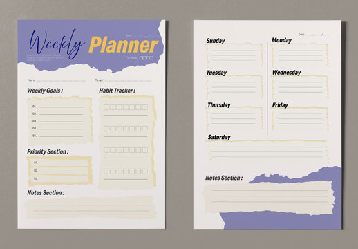 Weekly Planner Template