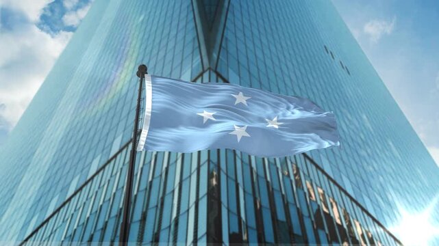 Micronesia Federated States Flag loop