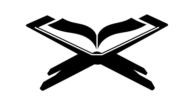 Islamic Prayer Book Illustration.