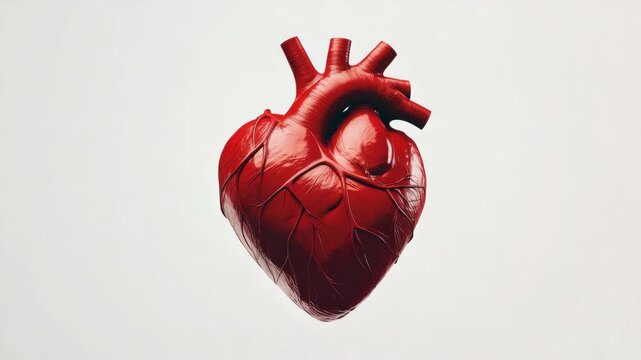 An artistic representation of a heart going through change or transformation.