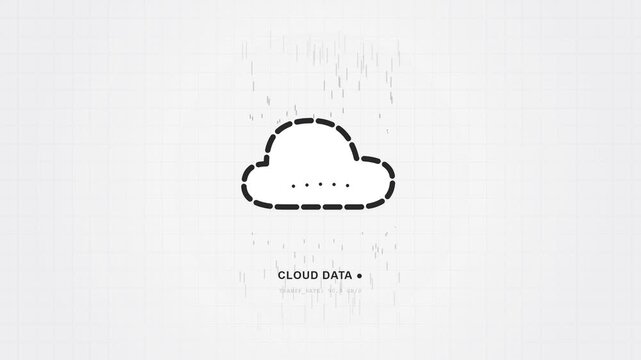 Flowing cloud data stream in digital network