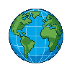 Obraz premium Globe Earth Planet World Map.