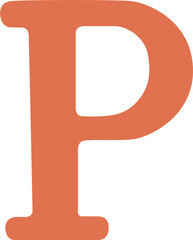 letter a in the form of a letter p © maridownload