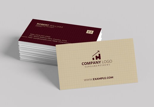 Elegant Minimal Corporate Business Card Layout