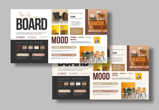 Interior Mood Board Layout