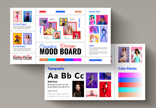 Mood Board Template Layout