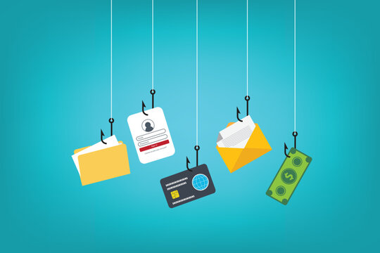 Cyber crime, phishing, stealing personal data. Cyber fraud and online scam	