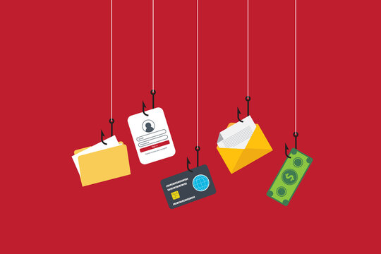 Cyber crime, phishing, stealing personal data. Cyber fraud and online scam	