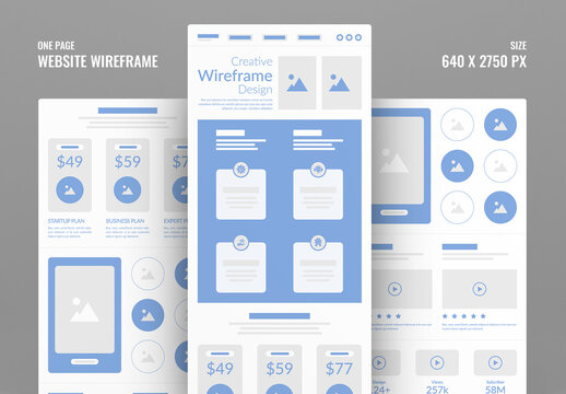 Wireframe Template Layout