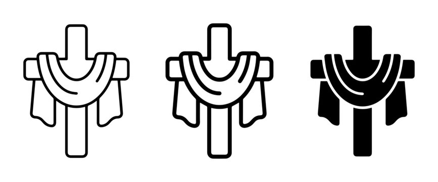 Christian Cross Icons, Religious Symbol, Easter, Lent, Faith, Worship, Church, Spirituality