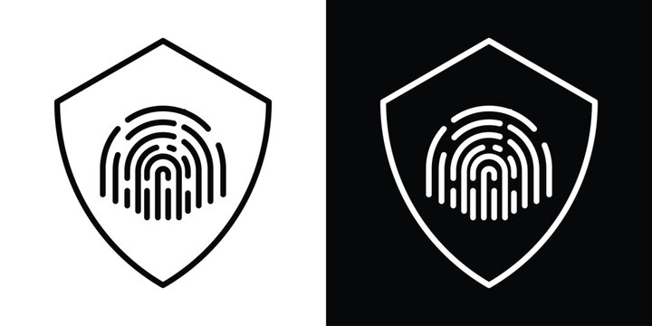 Biometric security icon