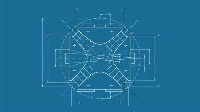 Circuit board schematic microchip blueprint vector icon isolated.