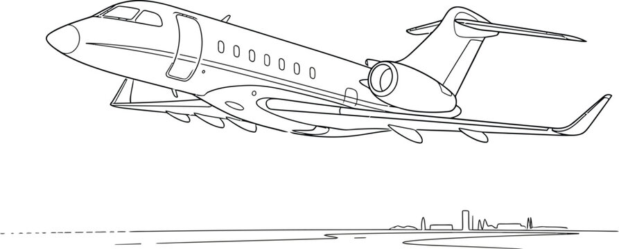 airplane in the sky