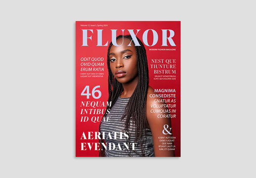 Magazine Layout Cover Template