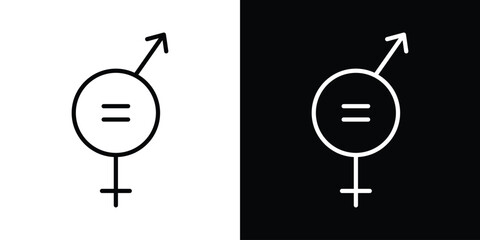 Gender equality icon © Curlyhair